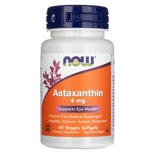 Now Foods astaksantiin 4 mg - 60 pehmet geelkapslit