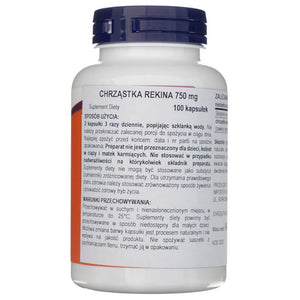 Now Foods'i hai kõhr 750 mg - 100 kapslit