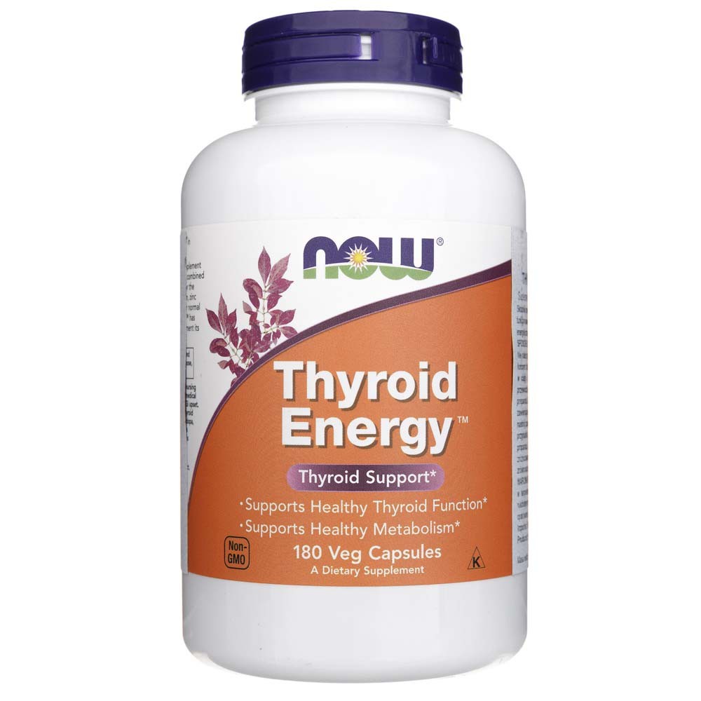 Now Foods Kilpnäärme energia – 180 kapslit