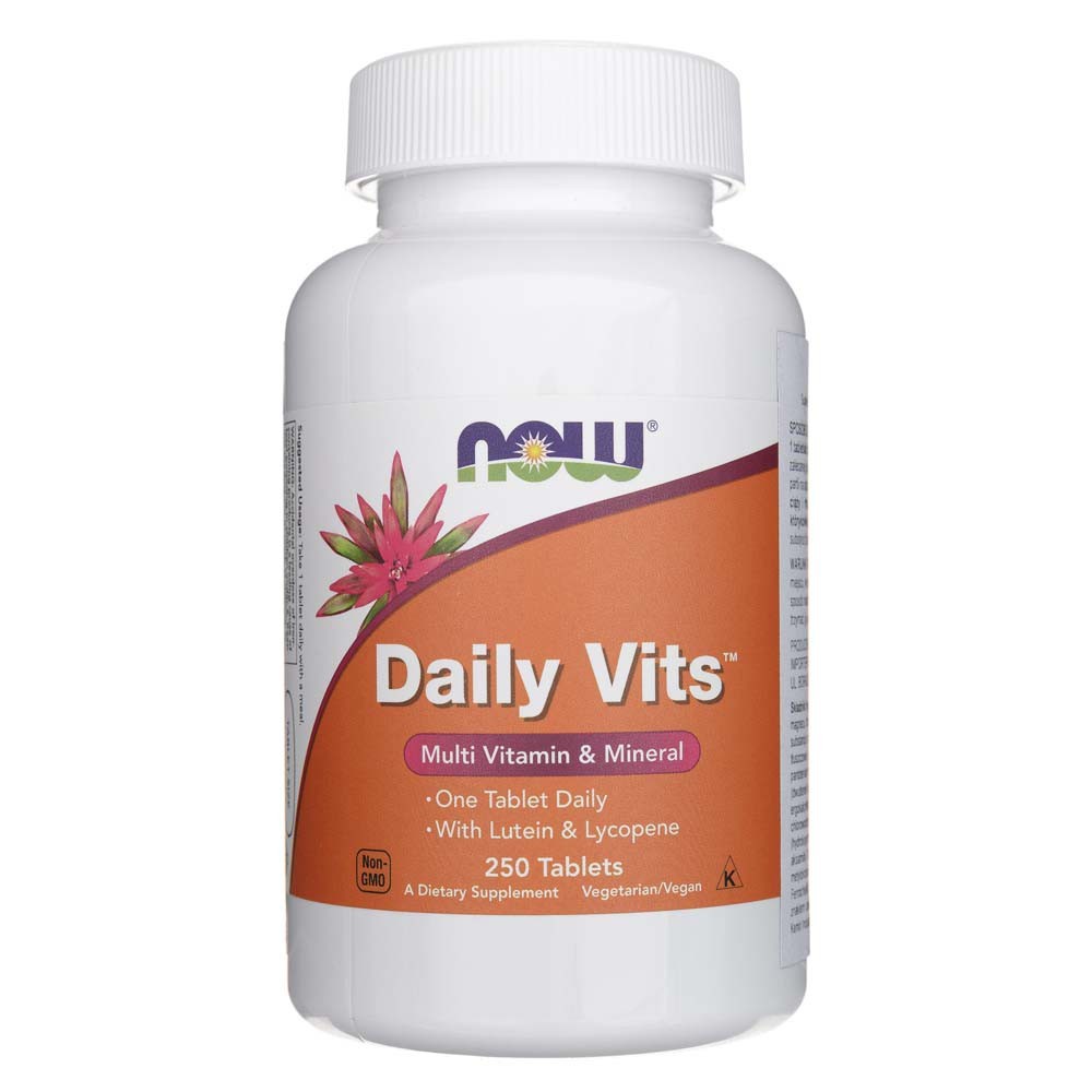 Now Foods Daily Vits, multivitamiinid ja mineraalid – 250 tabletti