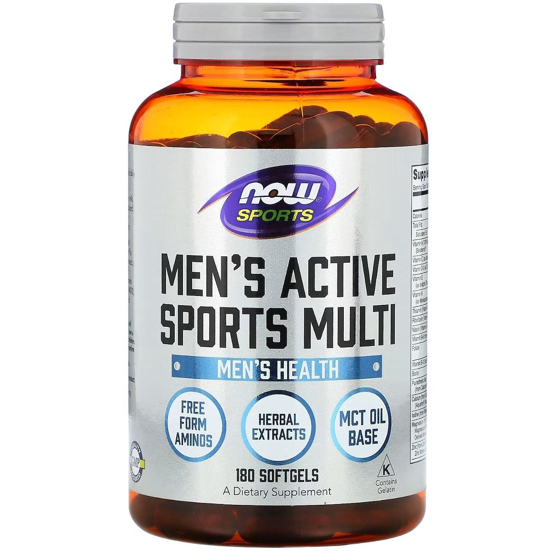 Now Foods meeste aktiivne spordi multivitamiin – 180 kapslit