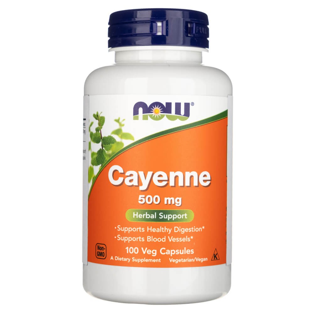 Now Foods Cayenne 500 mg - 100 kapslit