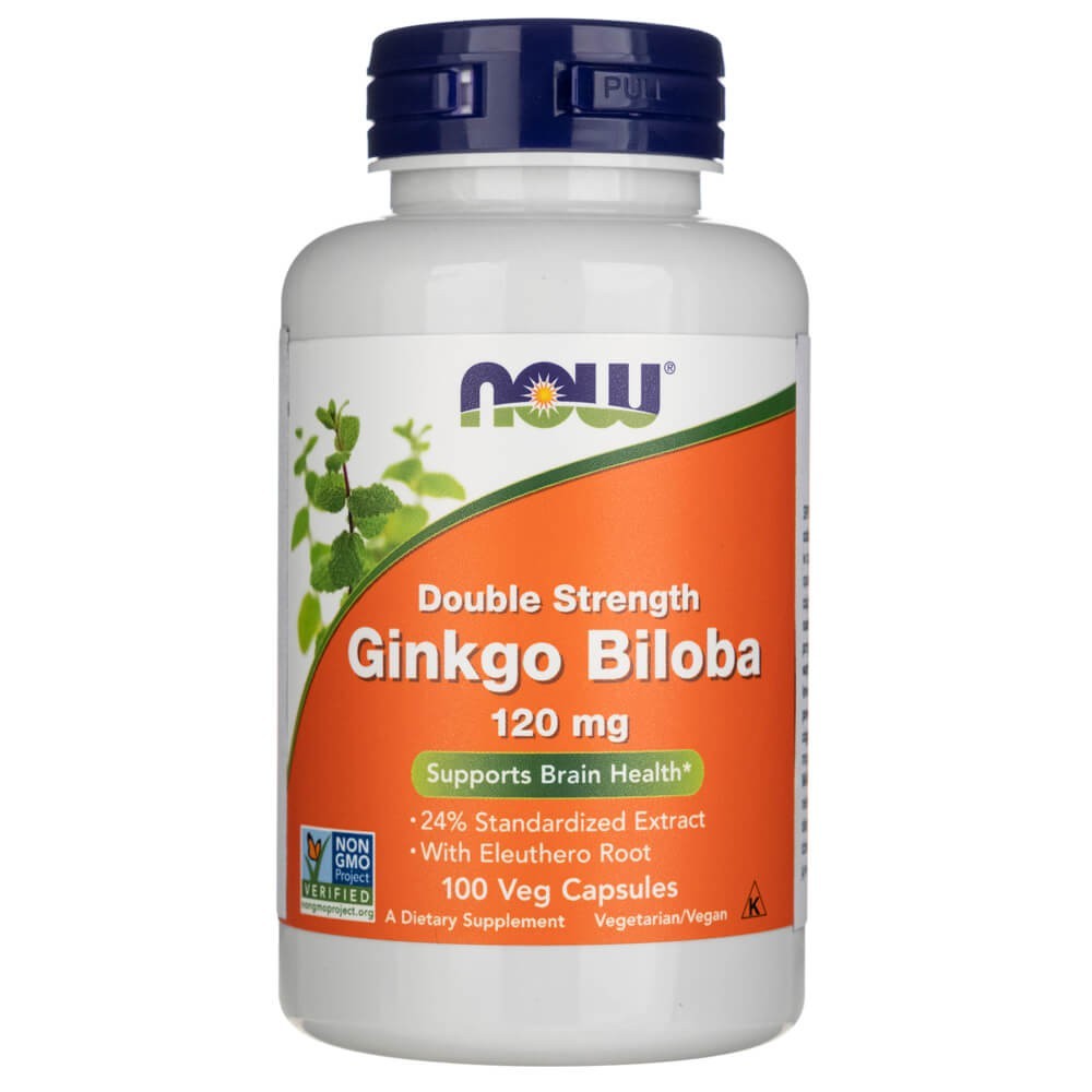 Now Foods Kahe tugevusega Ginkgo 120 mg - 100 kapslit
