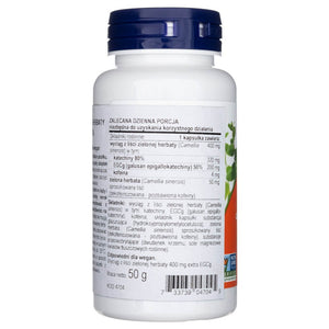 Now Foods EGCg rohelise tee ekstrakt 400 mg – 90 kapslit