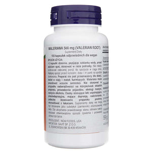 Now Foods Palderjani juur 500 mg - 100 kapslit