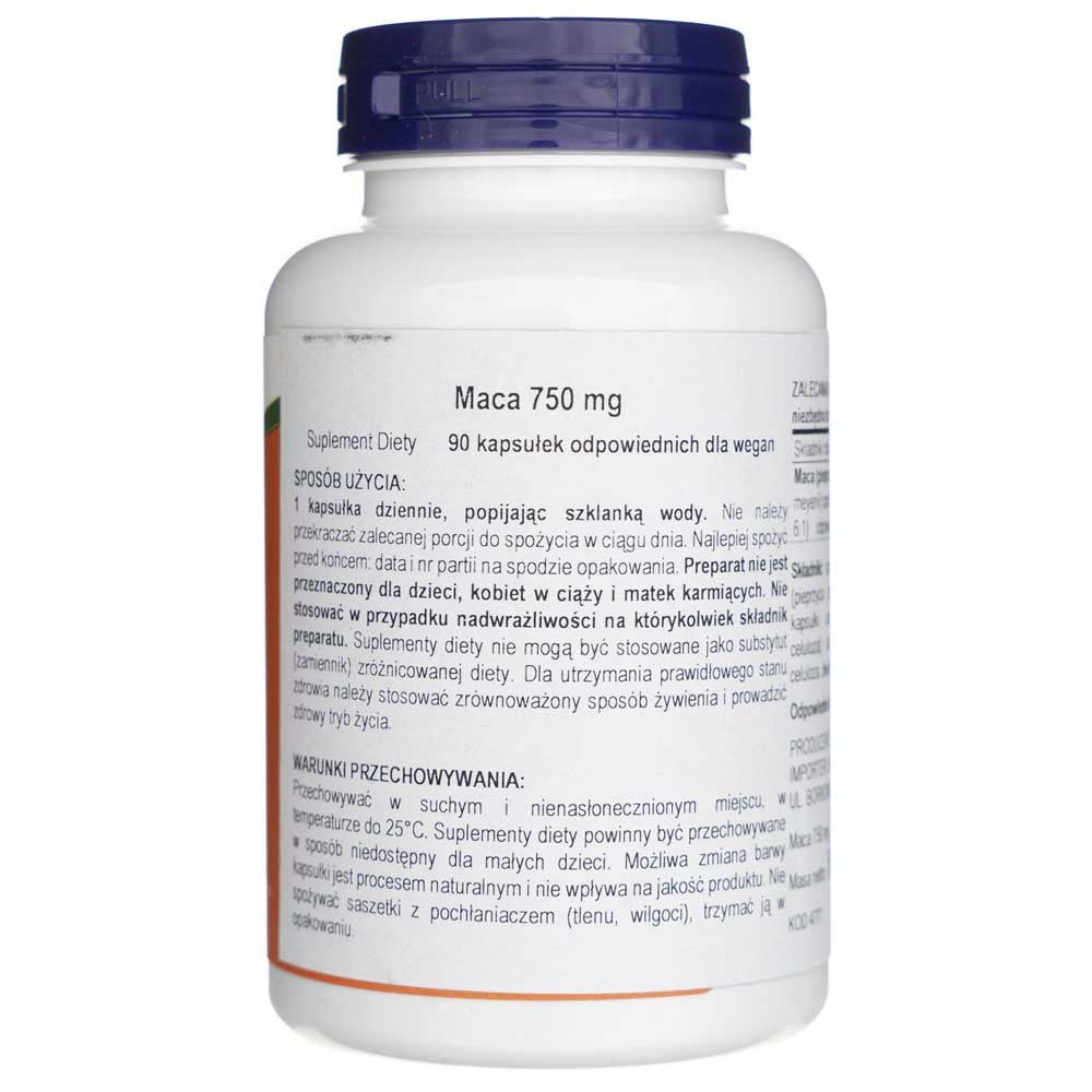 Now Foods Maca tooraine 750 mg - 90 kapslit