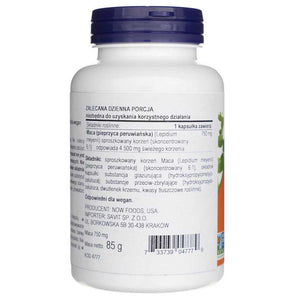 Now Foods Maca tooraine 750 mg - 90 kapslit