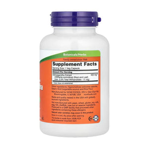 Now Foods Ashwagandha 450 mg - 180 kapsulių - Magnis.lt