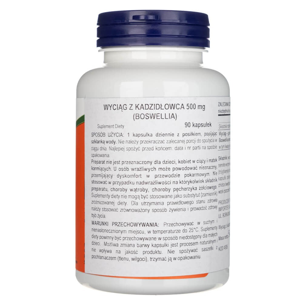 Now Foods Boswellia ekstrakt 500 mg - 90 pehmet geelkapslit