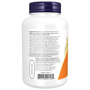 Now Foods Kookosõli 1000 mg - 120 kapslit