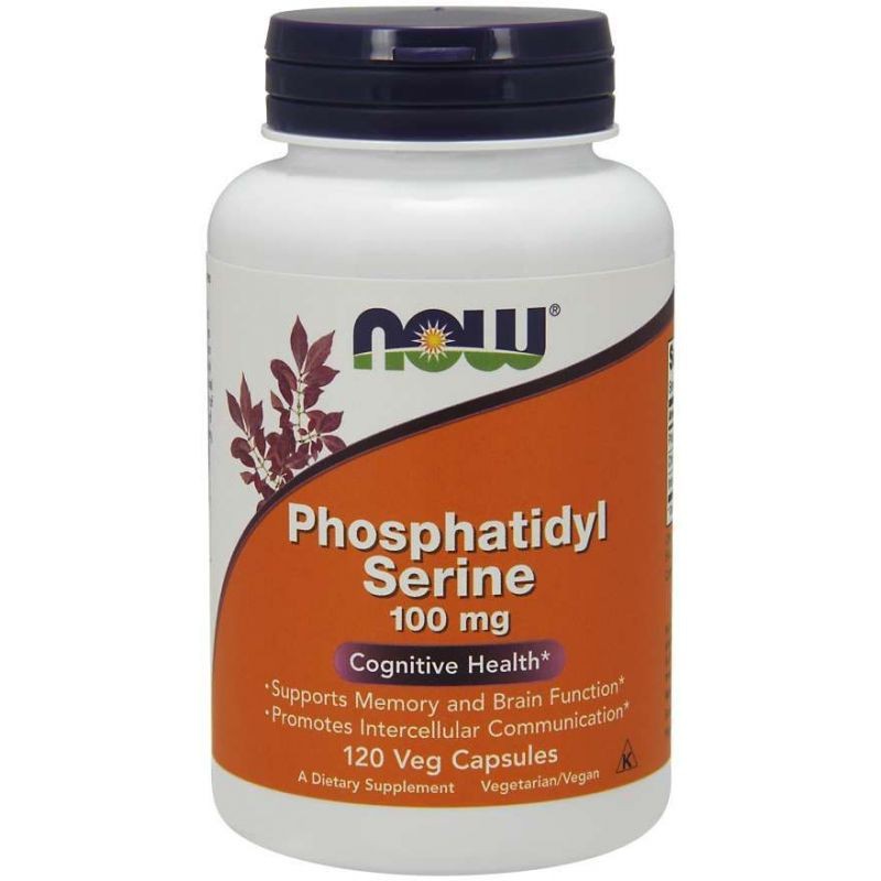 Now Foods fosfatidüülseriin 100 mg - 120 kapslit