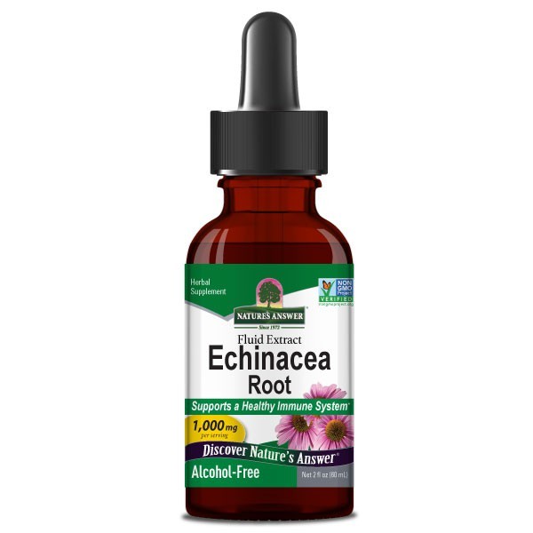 Nature's Answer Echinacea, alkoholivabad tilgad, 1000 mg - 60 ml