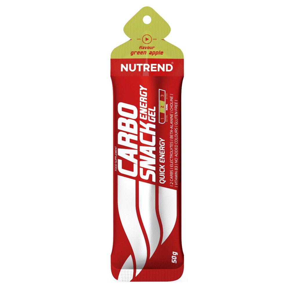 Nutrend Carbosnack (paketėlis) žalias obuolys - 50 g - Magnis.lt