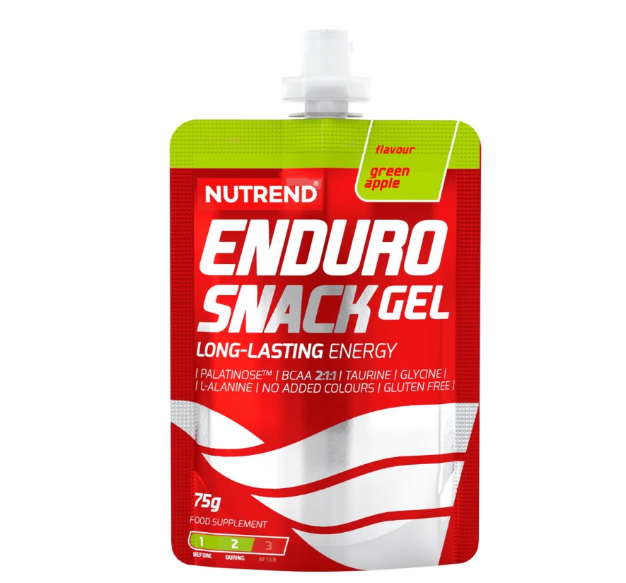 Nutrend Endurosnack (paketėlis) žalias obuolys - 75 g - Magnis.lt