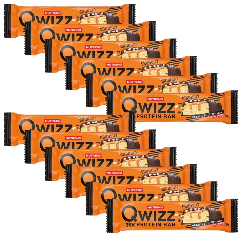 Nutrend Qwizz valgukommid Valgukommid, maapähklivõi – 12 tk.