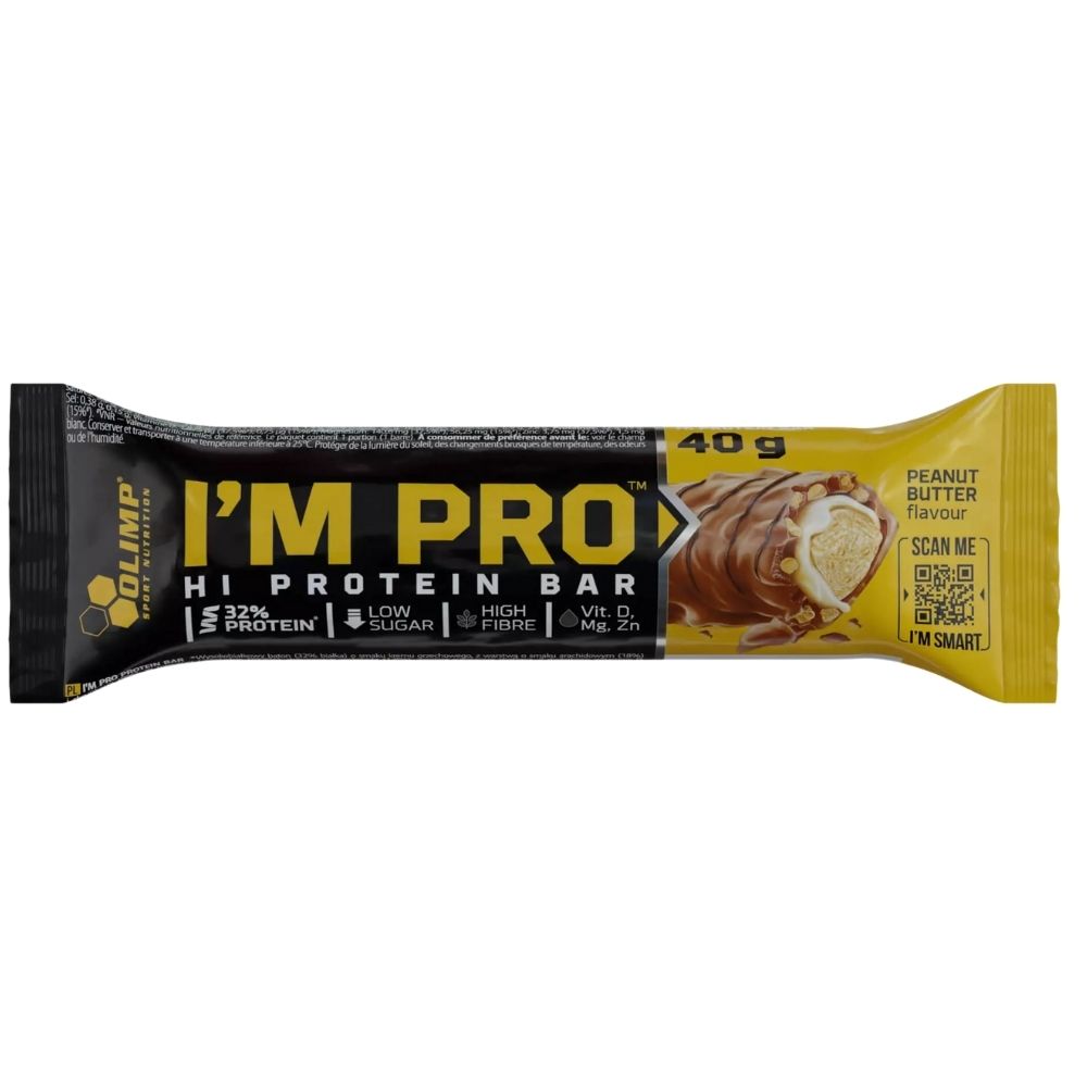 Olimp I'M PRO valgupulk Valgupulk, maapähklivõi – 40 g