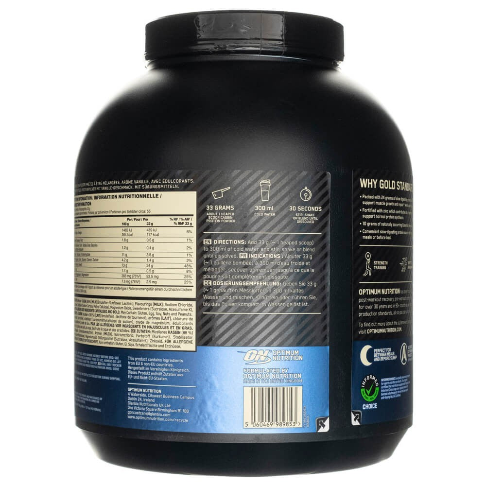 Optimum Nutrition Gold Standard 100% kaseiinivalgud, kreemjas vanill - 1820 g