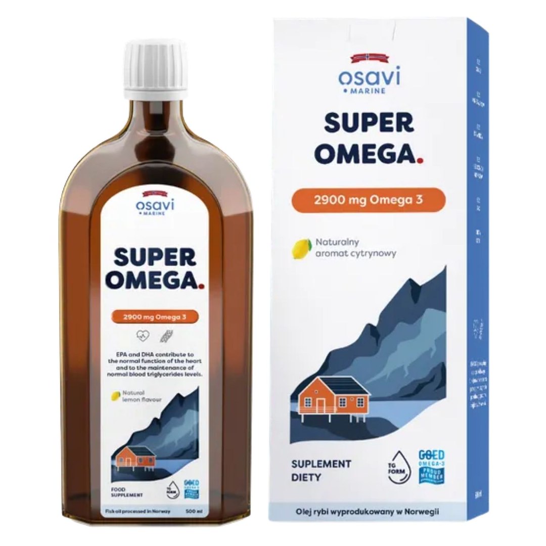 Osavi Super Omega, 2900 mg Omega 3, sidruni (mere) – 500 ml
