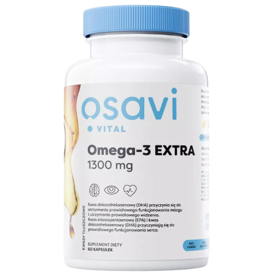 Osavi Omega-3 Extra 1300 mg, sidrun - 60 kapslit