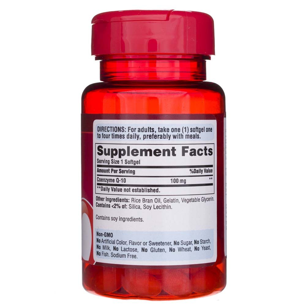 Puritan's Pride CoQ10 Q-Sorb 100 mg - 30 minkštųjų gelių - Magnis.lt