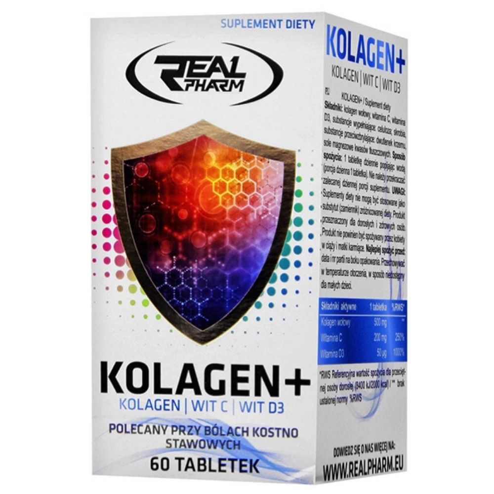 Real Pharm Collagen+ - 60 tabletti