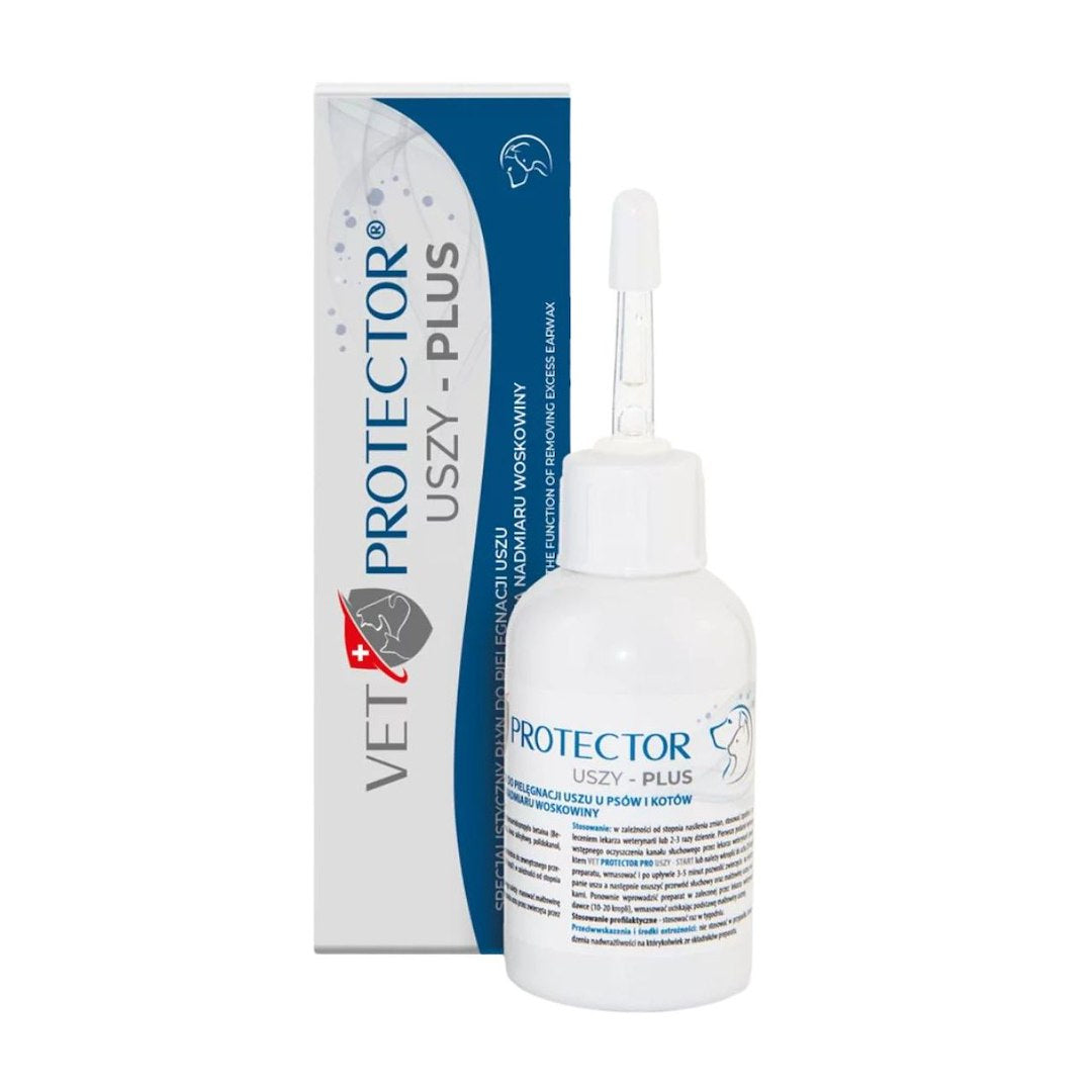 JM Sante Vet Protector Ears Plus koerte ja kasside kõrvahooldusvedelik – 50 ml