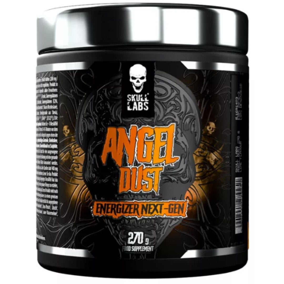 Skull Labs Angel Dust prieš treniruotę Mango-Orange - 270 g - Magnis.lt