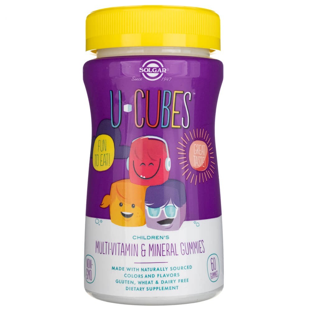 Solgar U-Cubes laste multivitamiin ja mineraalained - 60 näritavat kummikommi
