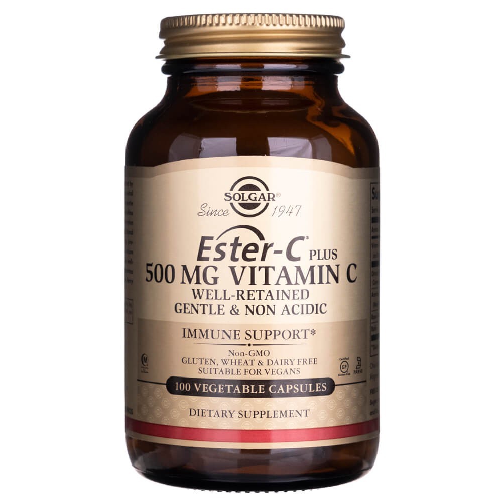 Solgar Ester-C plius vitaminas C 500 mg - 100 kapsulių - Magnis.lt