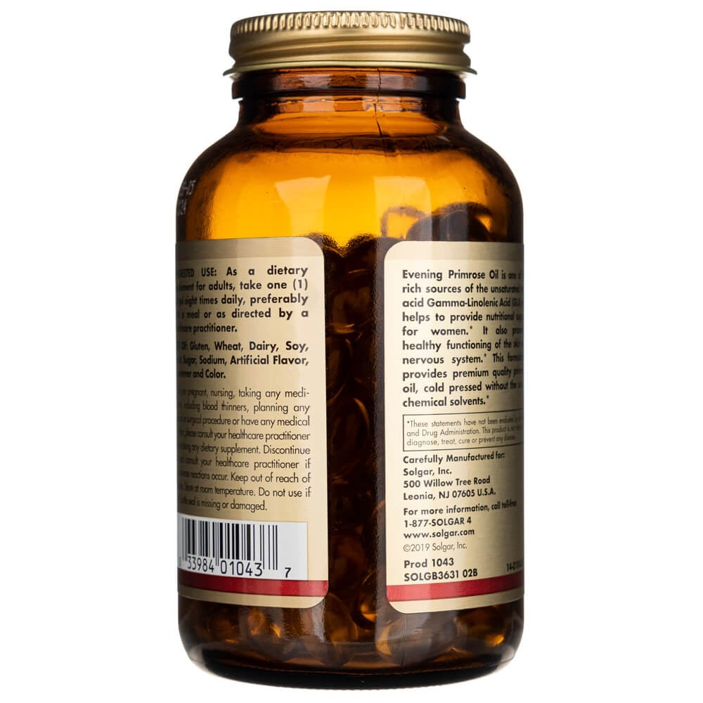 Solgar Evening Primrose Oil 500 mg - 180 pehmekapslit