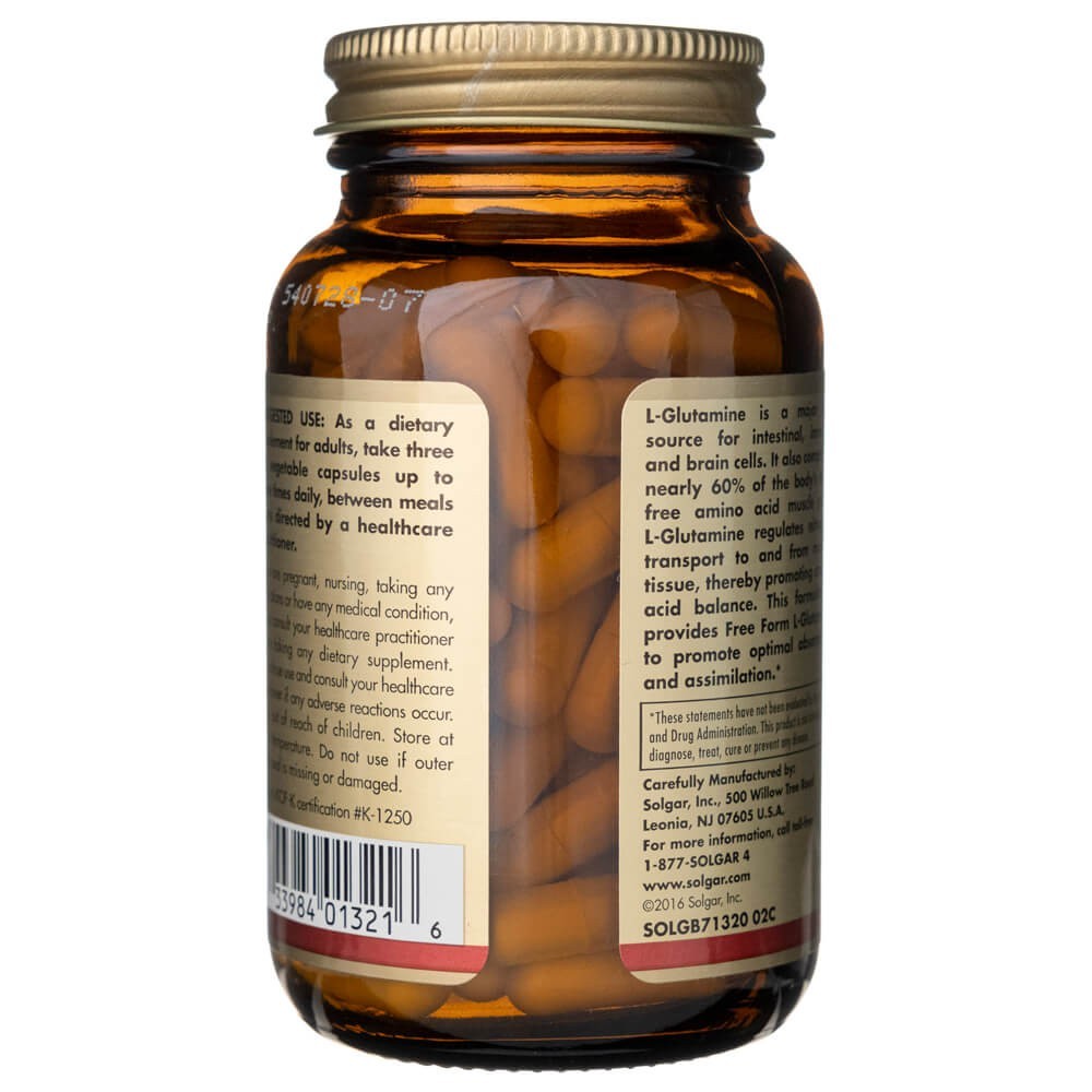 Solgar L-glutamiin 500 mg - 100 kapslit