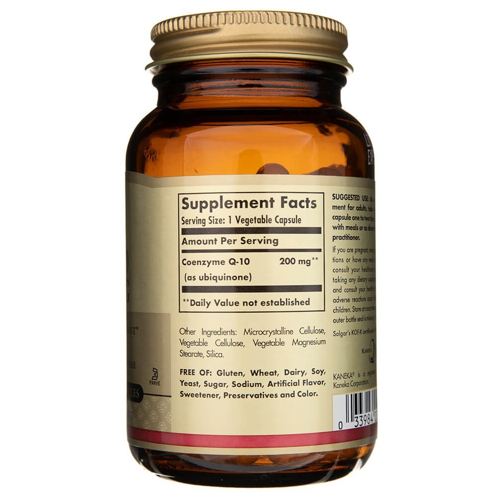 Solgar CoQ-10 200 mg - 60 kapslit