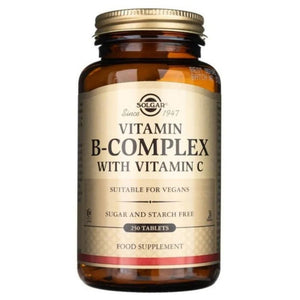 Solgar Vitaminas B-kompleksas su vitaminu C - 250 tablečių - Magnis.lt