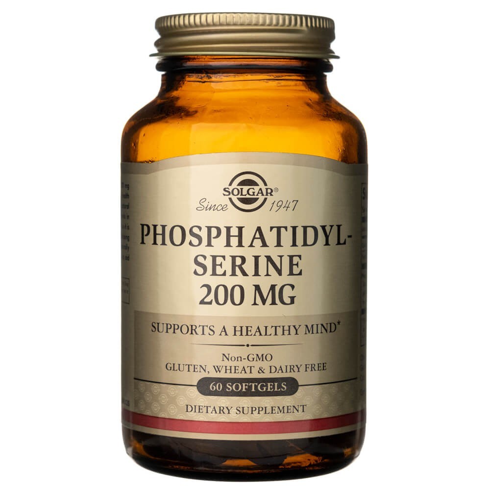 Solgar fosfatidüülseriin 200 mg – 60 pehmet geelkapslit