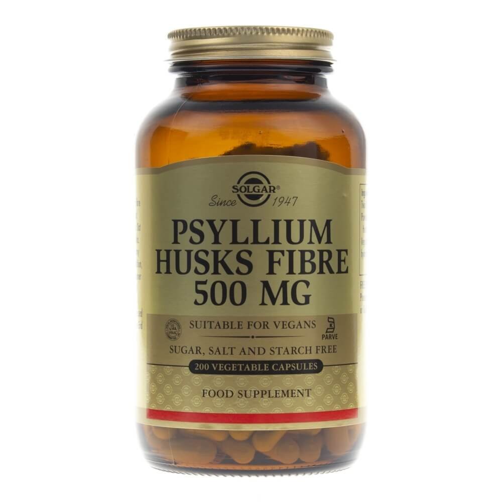 Solgar Psyllium Husks Fiber 500 mg - 200 kapsulių - Magnis.lt