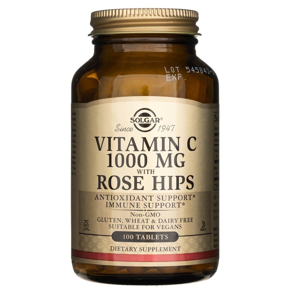 Solgar vitamiin C 1000 mg kibuvitsaga - 100 tabletti