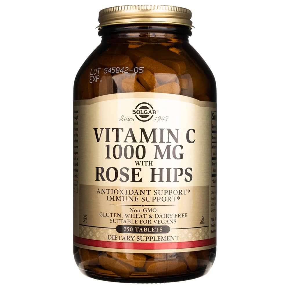 Solgari C-vitamiin 1000 mg kibuvitsaga - 250 tabletti