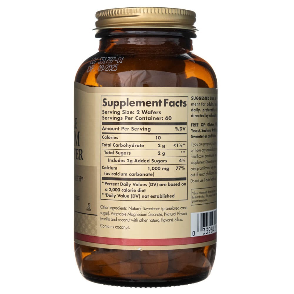 Solgar närimistabletid kaltsium 500 mg - 120 lehte