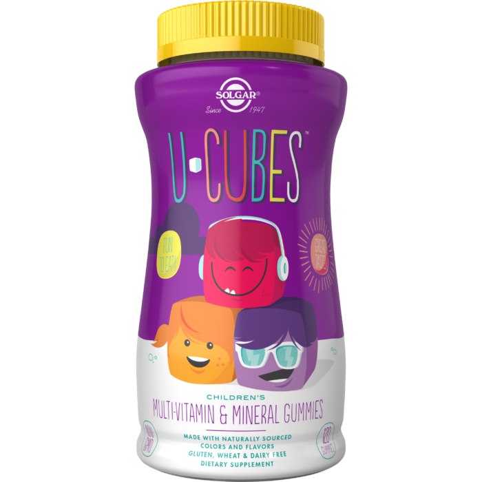 Solgar U-Cubes laste multivitamiinid ja -mineraalid - 120 närimiskommi