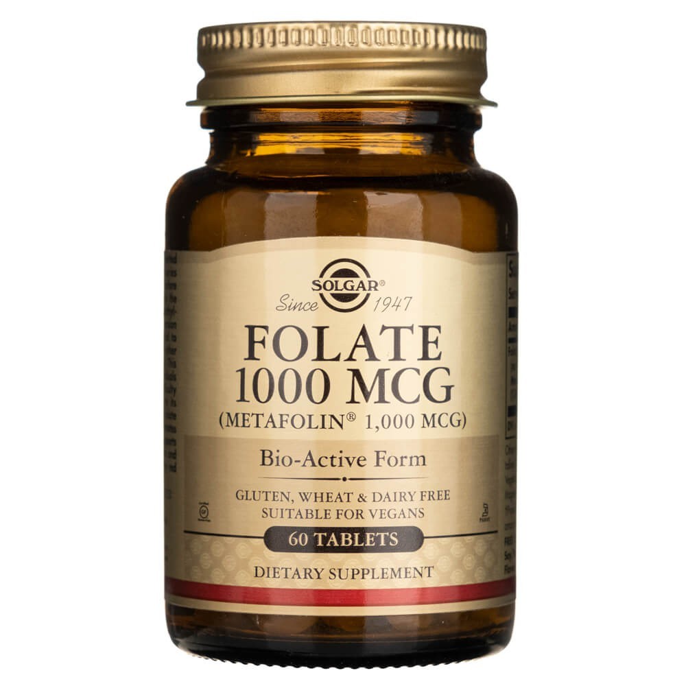 Solgar Folate 1000 mcg DFE (Metafolin® 1000 mcg) - 60 tablečių - Magnis.lt