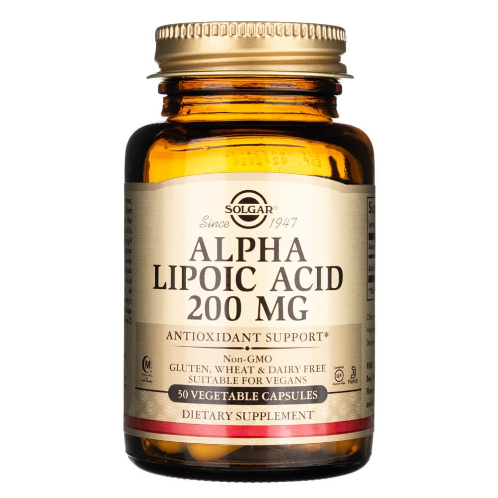 Solgar Alfa-lipoehape 200 mg - 50 kapslit
