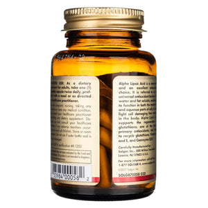Solgar Alfa-lipoehape 200 mg - 50 kapslit