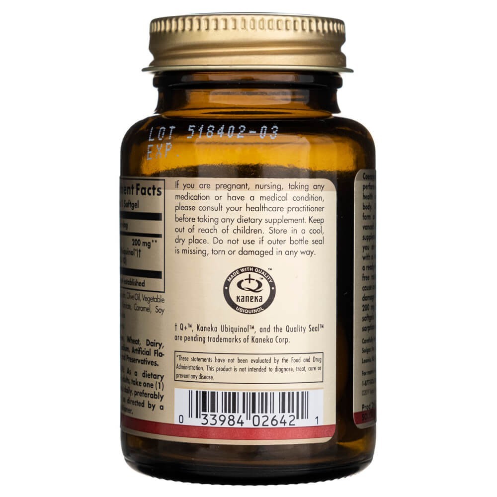 Solgar Ubichinol 200 mg – 30 pehmekapslit
