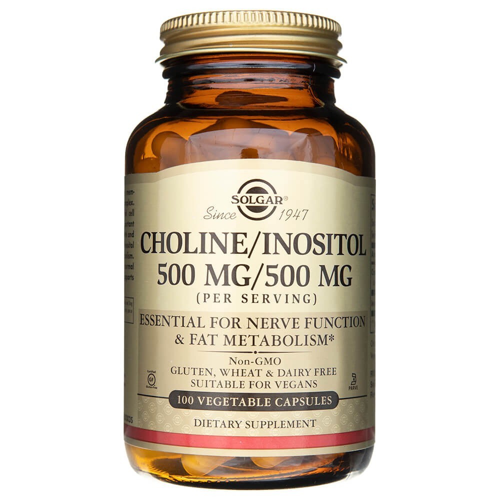 Solgar cholinas / inozitolis 500 mg - 100 kapsulių - Magnis.lt