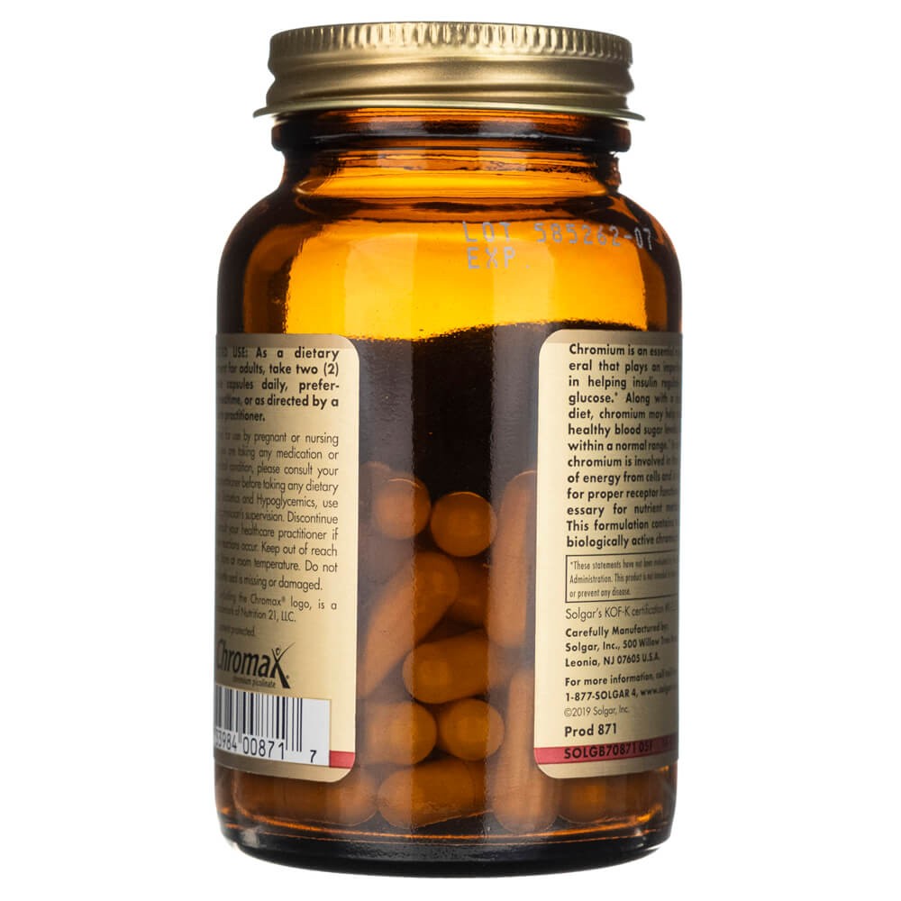 Solgar kroompikolinaat 500 mcg – 60 kapslit