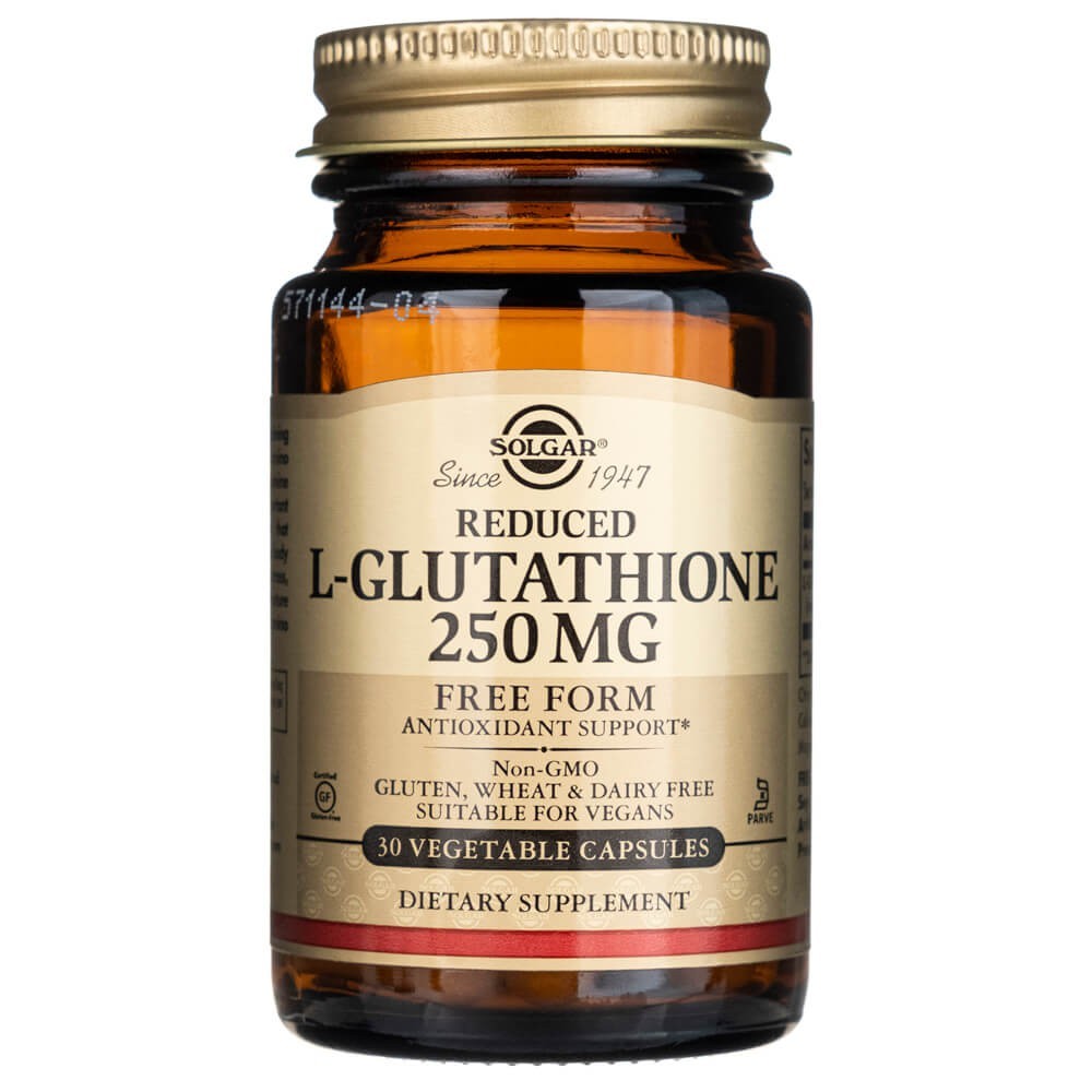 Solgar L-glutatioon redutseeritud 250 mg – 30 kapslit