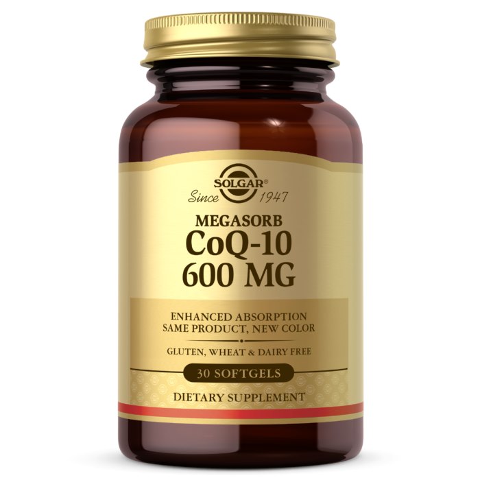 Solgar Megasorb Koferment Q10 600 mg - 30 kapslit