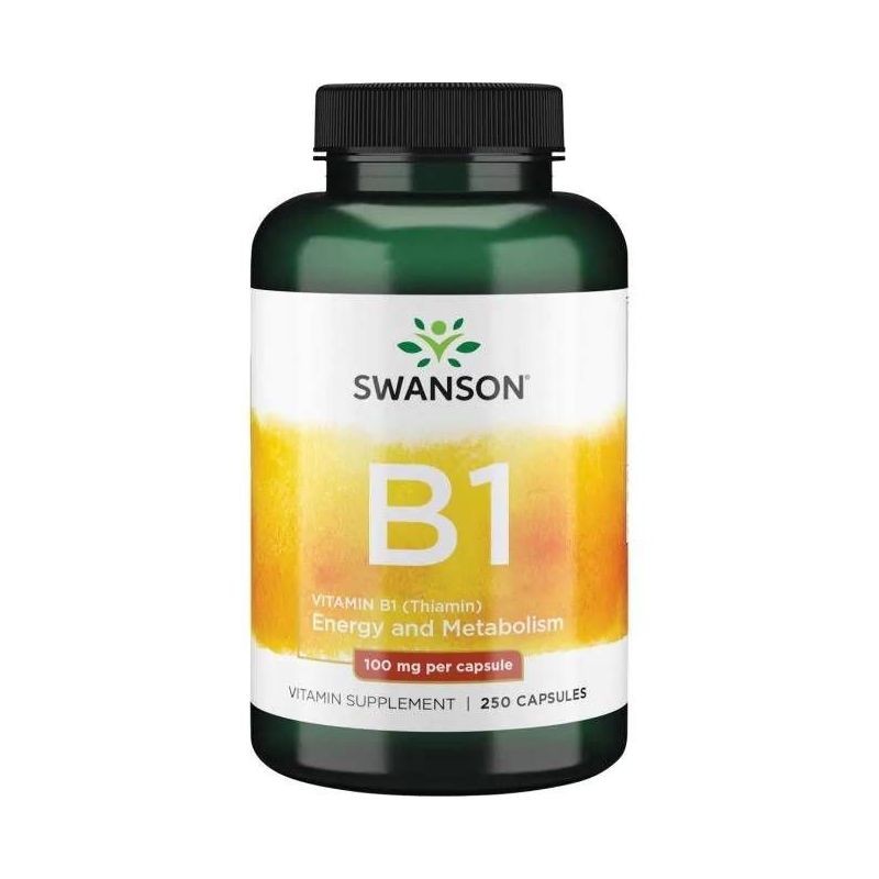 Swanson vitaminas B-1 (tiaminas) 100 mg - 250 kapsulių - Magnis.lt
