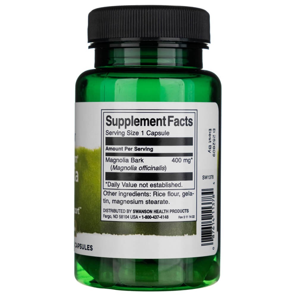 Swanson Full Spectrum Magnolia Bark 400 mg – 60 kapslit