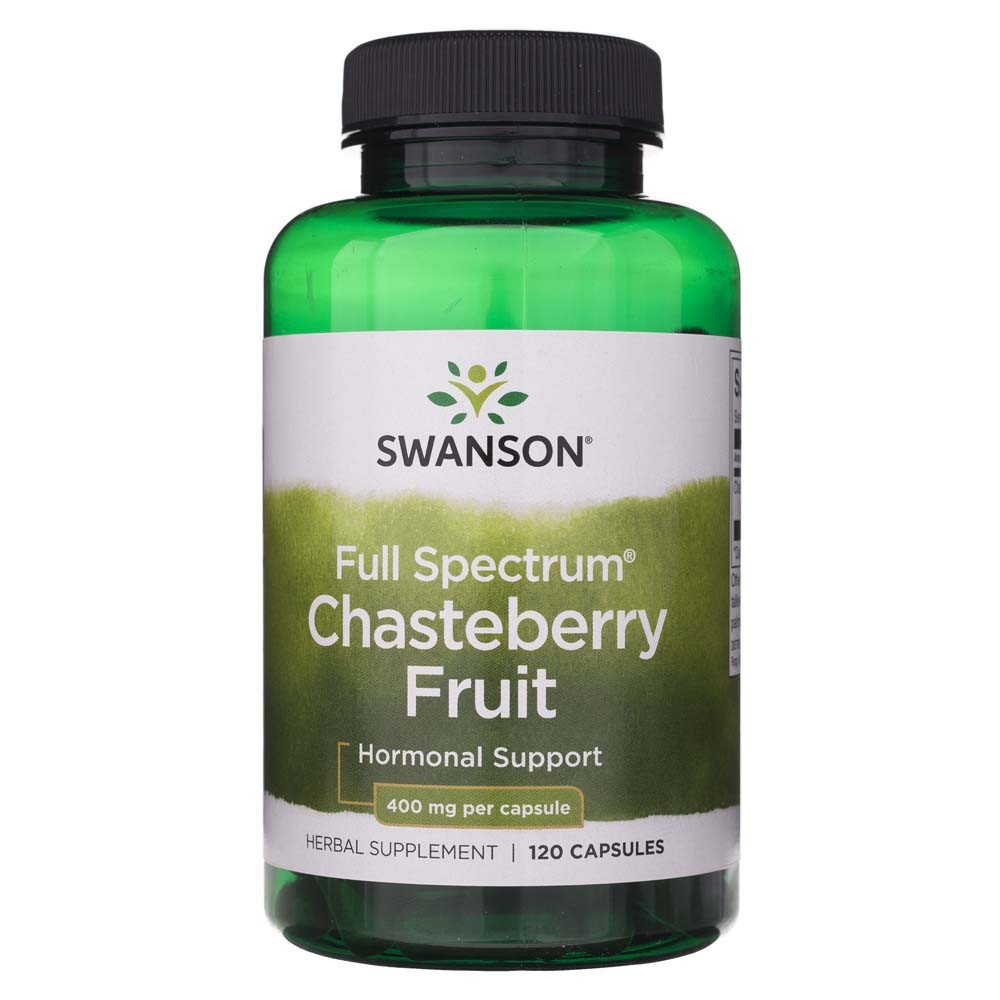 Swanson Full Spectrum Chasteberry Fruit 400 mg - 120 kapsulių - Magnis.lt